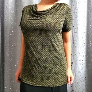 4.99 ⛵ Jaclyn Smith Blouse Drape Neckline, Large